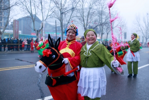 “元启新岁·丙午纳福”2026年周村区元宵节民俗展演开幕